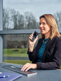 DS-9100CA Professional Dictation Recorder with CR-21 Cradle, F-5AC Power Adapter, and 12 Month Subscription License to ODMS Cloud