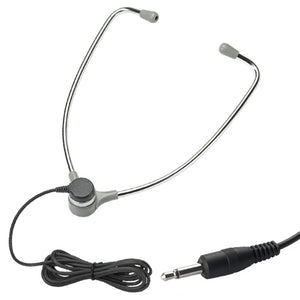 VEC AL-60-L Aluminum Hinged-Stetho Headset with with 10ft. Cord and 3.5mm Straight Plug