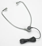 VEC AL-60-DP Aluminum Hinged-Stetho Headset with 5ft. Cord and Two Prong Plug Compatible with Dictaphone Models