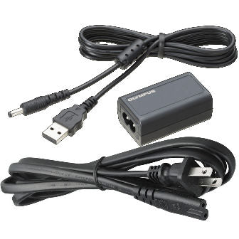 Olympus F-5AC USB & AC Power Adapter for use with the Olympus Audio Recorders Docking Station