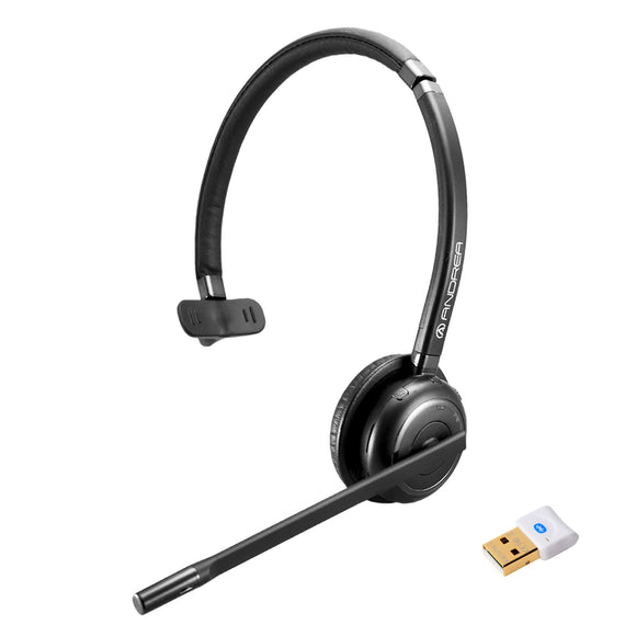 Andrea WNC-2100 Wireless Bluetooth Noise Canceling Monaural Headset